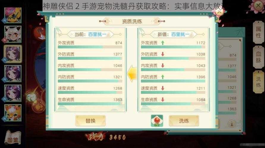 《神雕侠侣 2 手游宠物洗髓丹获取攻略:实事信息大放送》